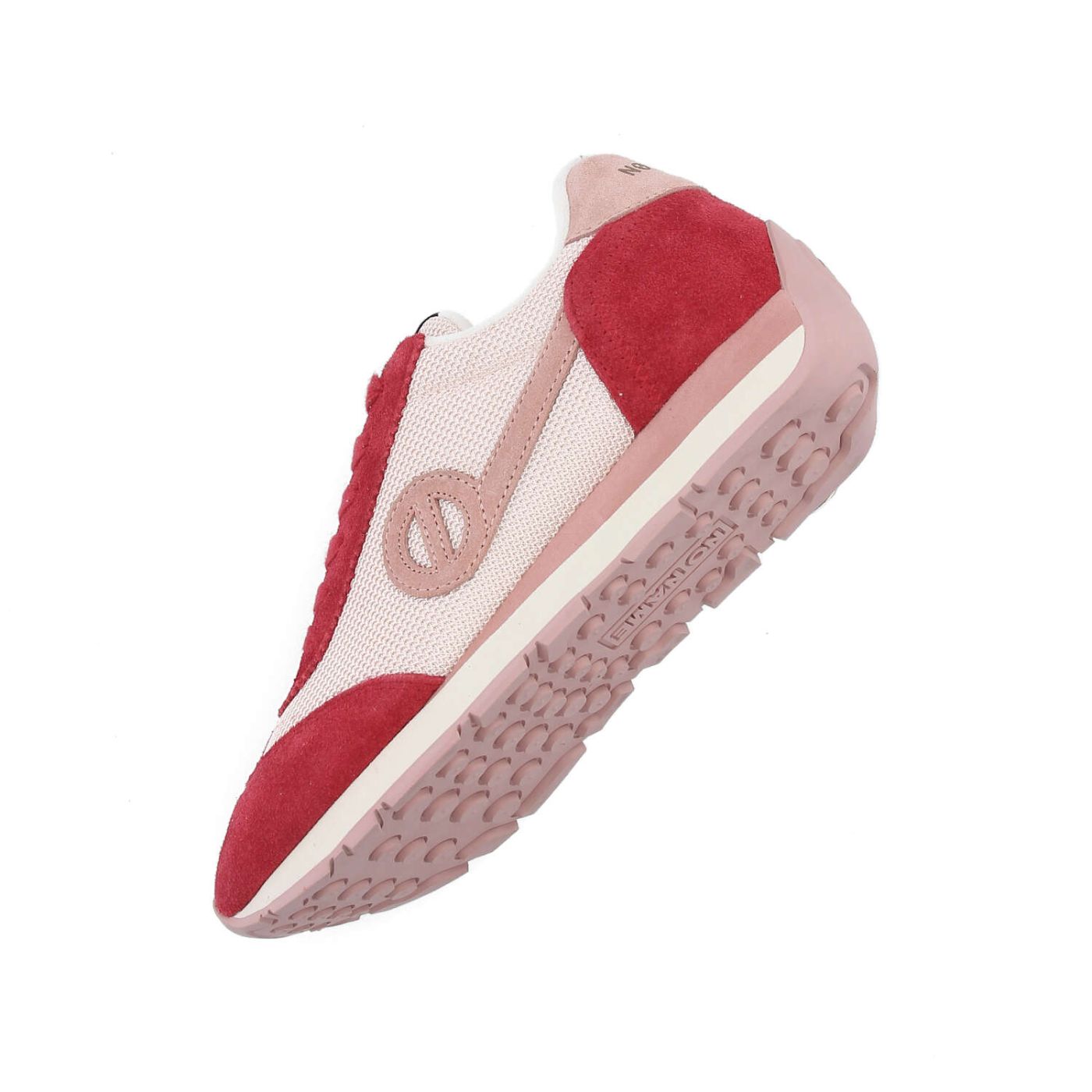 CITY RUN JOGGER W - KNIT/SUEDE - ROSA/ROSSO